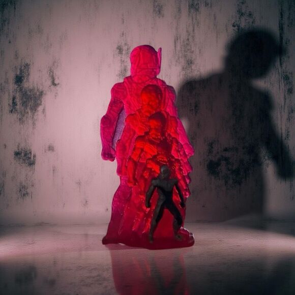 Marvel Antman Red Semi Clear Action Figure B1 - Picture 1 of 5